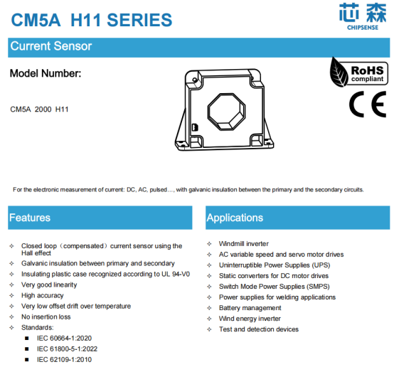 Are there any specific considerations for installing current sensors? How should they be installed to ensure accurate measurements?